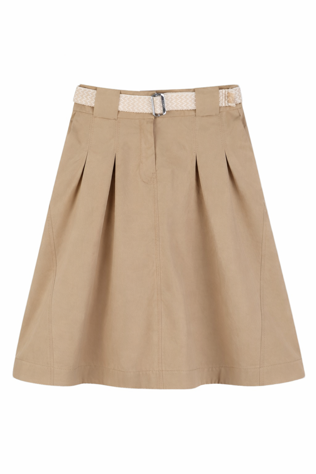 Gonna per bambina Lanvin Enfant beige con passanti per cintura N30351 209 LANVIN KIDS