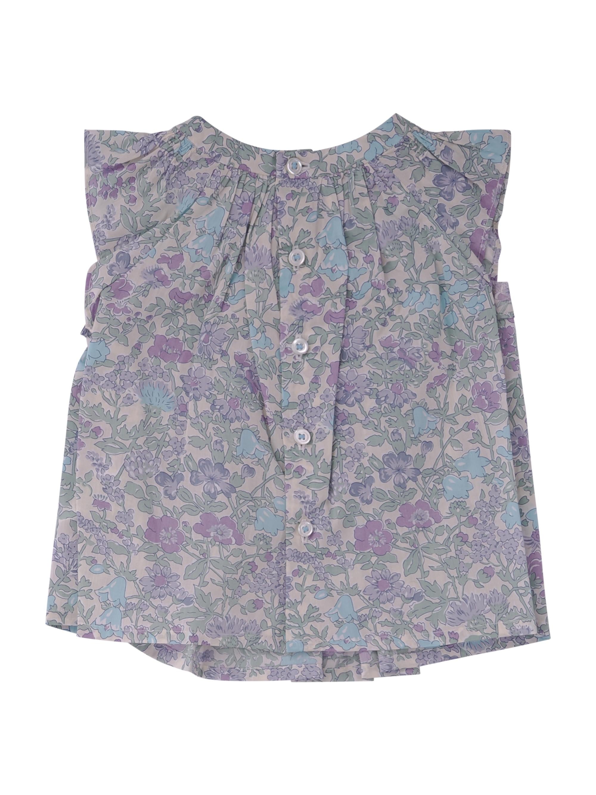 Blusa per neonata bonpoint multicolore con stampa a fiori C06XBLW00002 556 BONPOINT KIDS