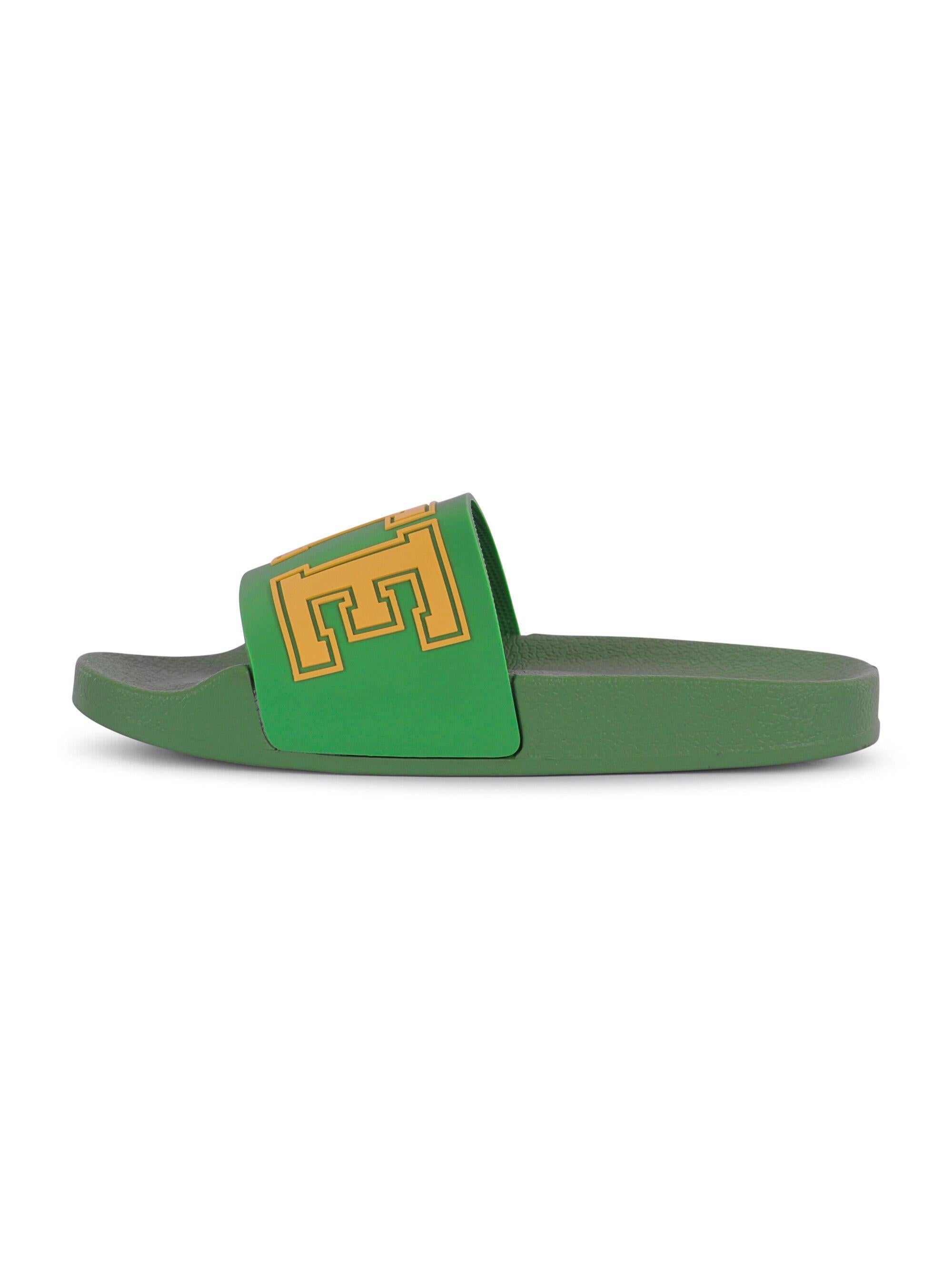 Ciabatte per bambino Stella McCartney Kids verdi con scritta Stella TY0Q26 Z2951 769 STELLA McCARTNEY KIDS