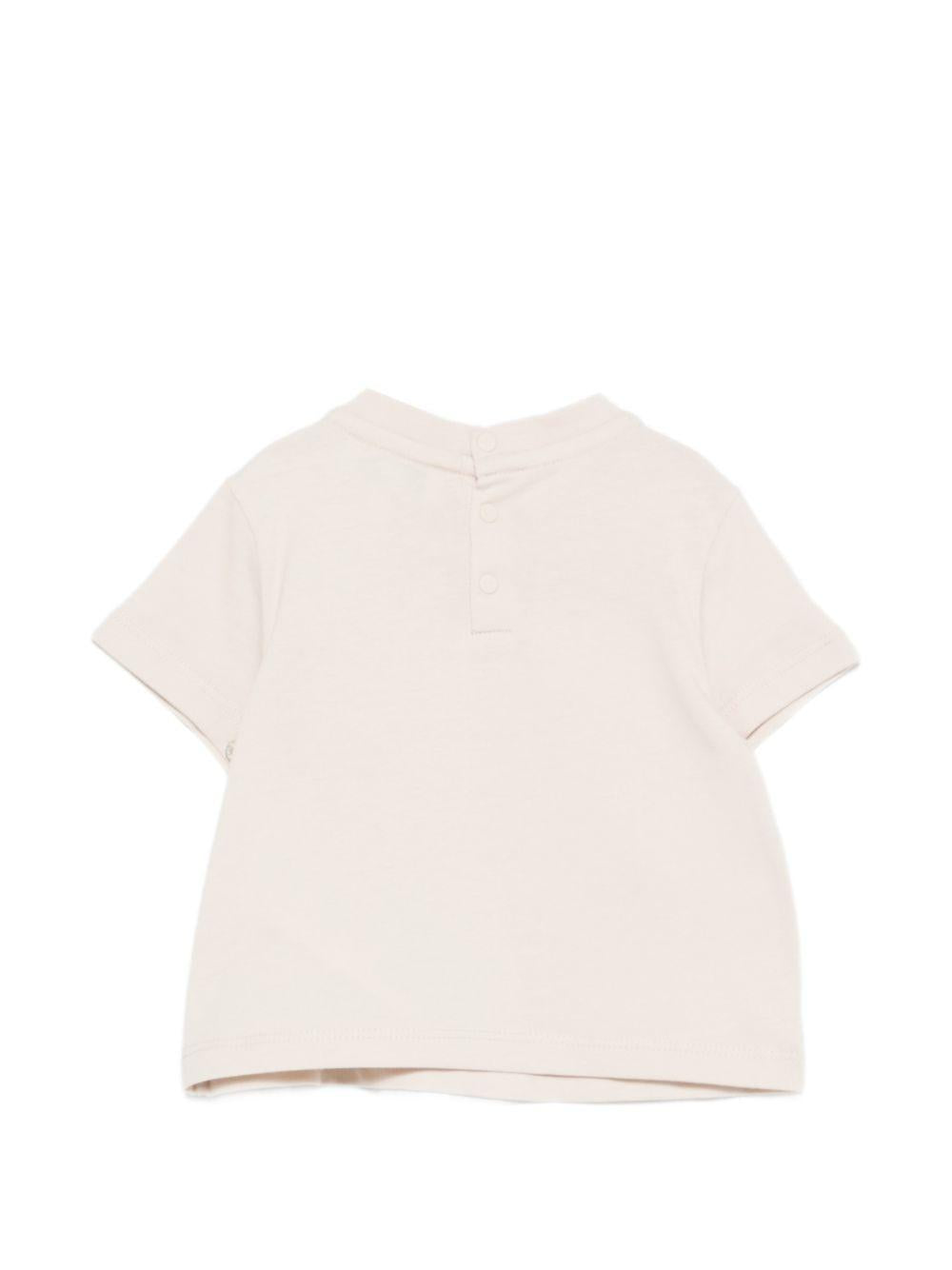T-shirt per neonato Emporio Armani Kids beige con stampa pallina da tennis EB001081 AF14503 U1156 EMPORIO ARMANI KIDS