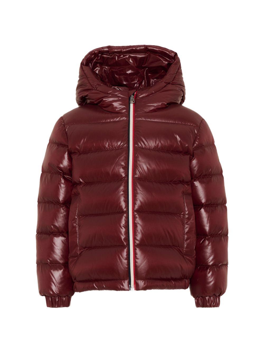 Giubbino per bambini Moncler Enfant bordeaux con design imbottito L29541A00035597Z8 464 MONCLER KIDS