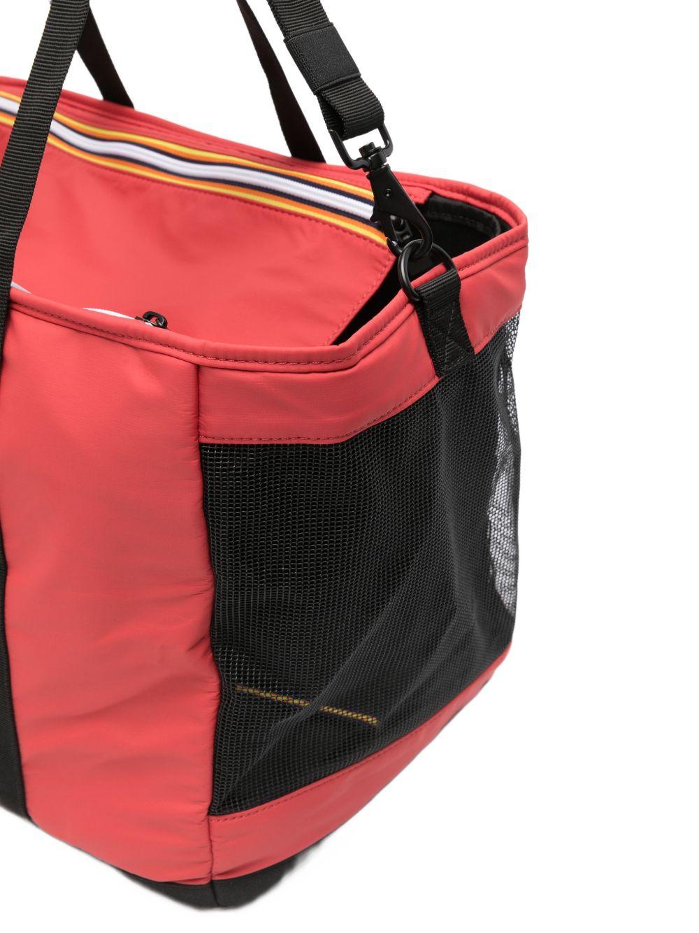 Trasportino per animali domestici Le Vrai 4.0 Marley K-Way rossa con dettaglio rete K8151XW 703 K-WAY KIDS