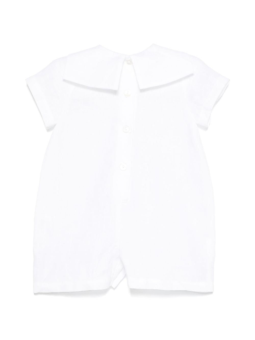 Tutina Edoardo per neonato Jesurum bianca con dettaglio fiocco EDOARDO BIANCO JESURUM