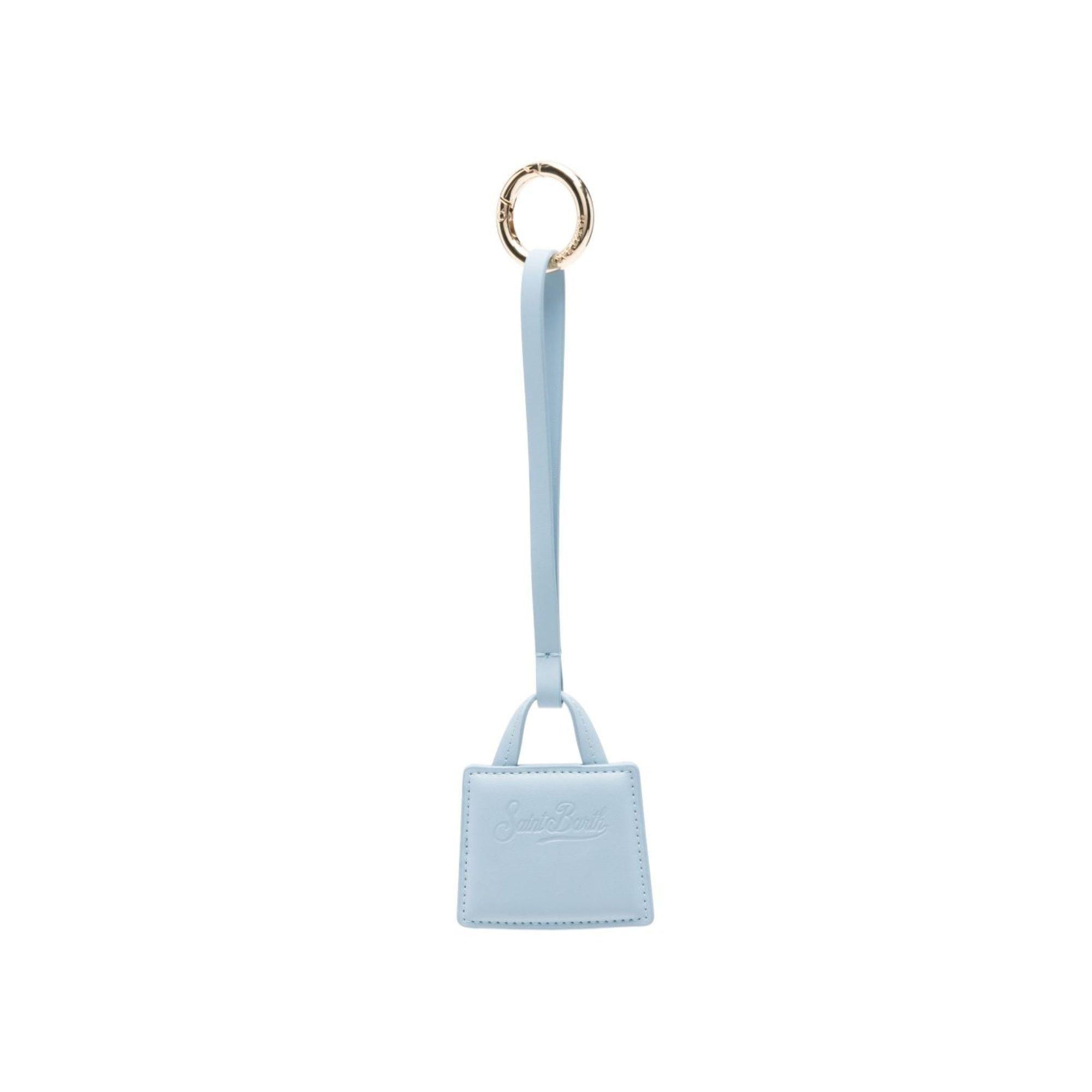 Charm per borsa MC2 Saint Barth azzurro con logo impresso BCHARM01 01510L MC2 ST. BARTH KIDS
