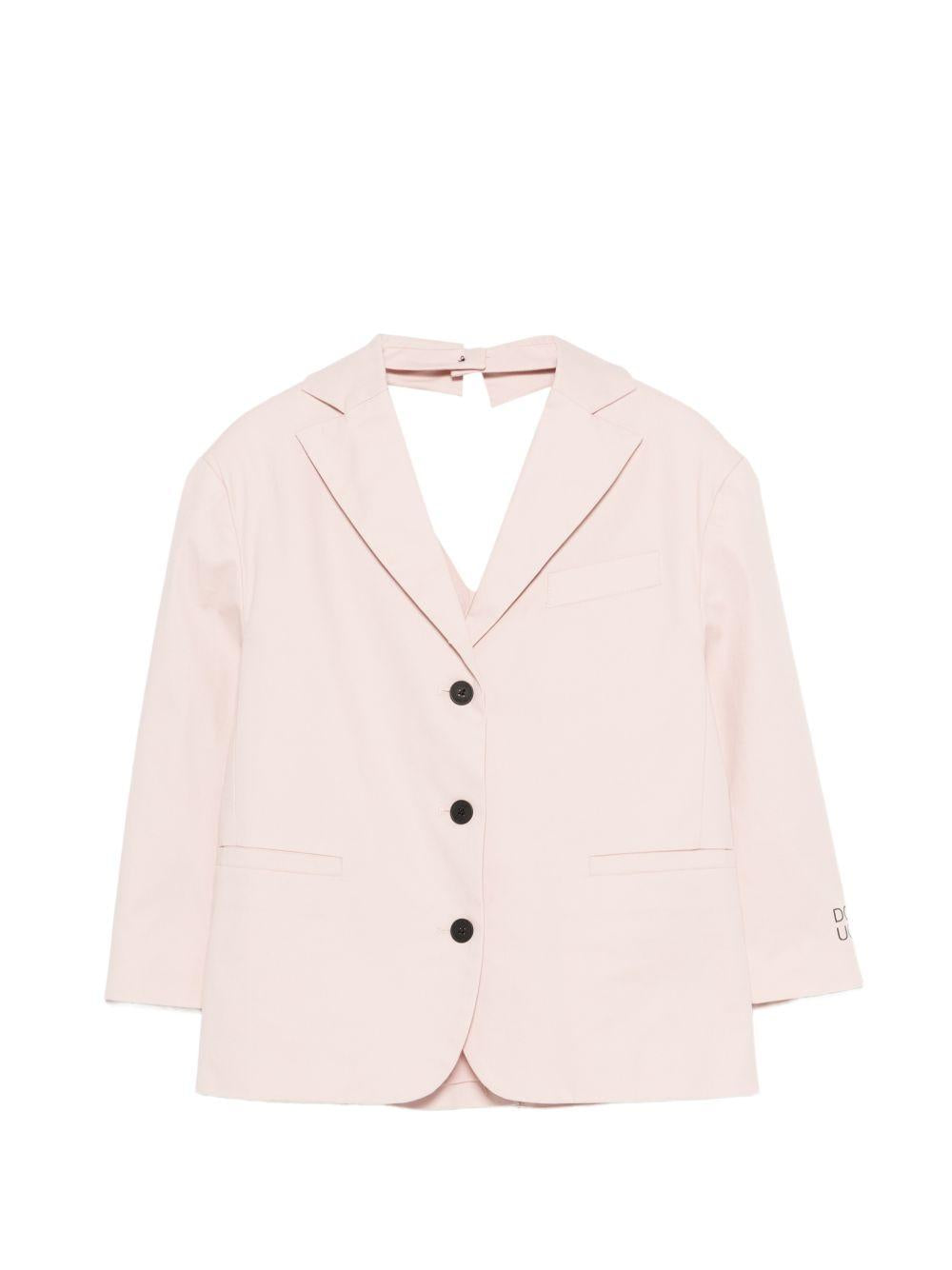 Giacca per bambina Douuod Kids rosa con colletto con revers rosa DY2A04 G0197 504 DOUUOD KIDS