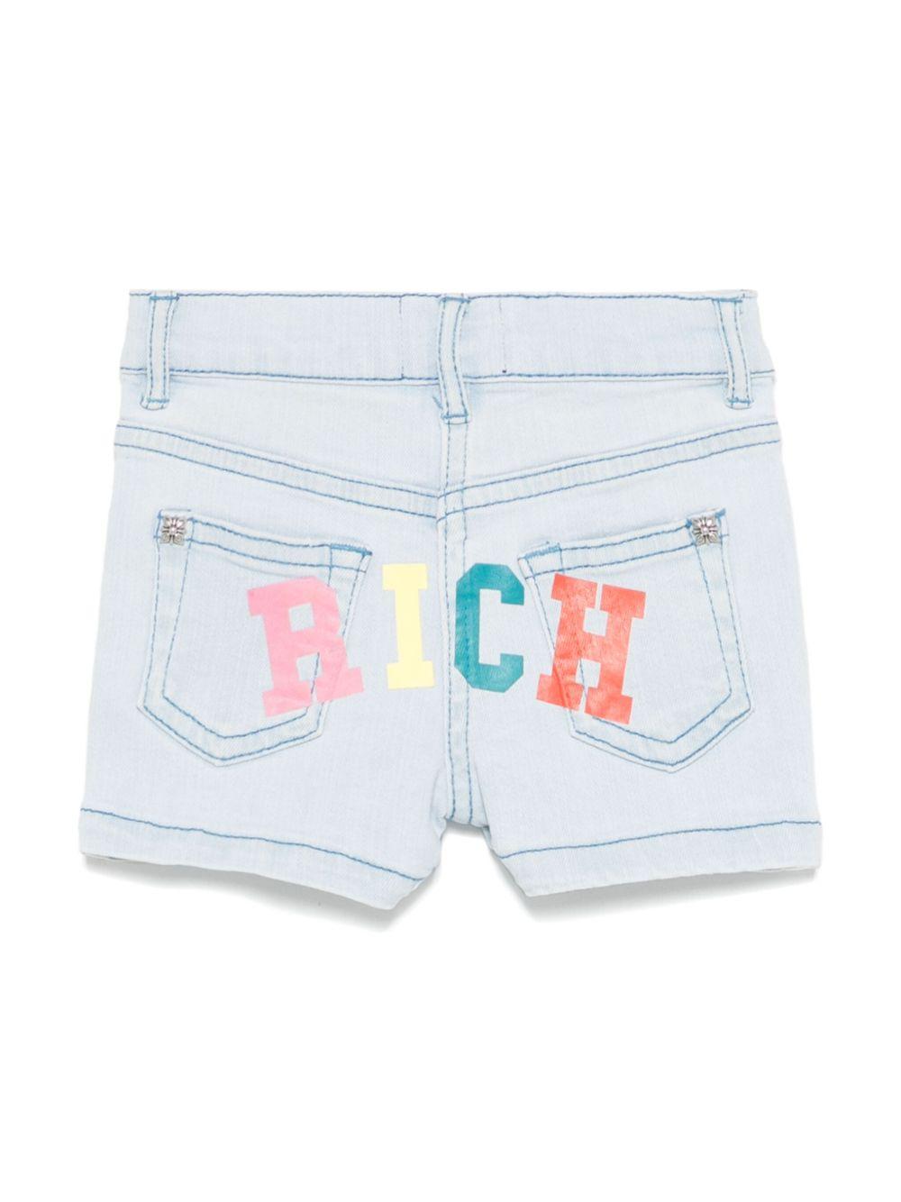 Shorts per neonata John Richmond Junior in denim azzurro RIP25031SH DENIM BLUE LIGHT JOHN RICHMOND JUNIOR