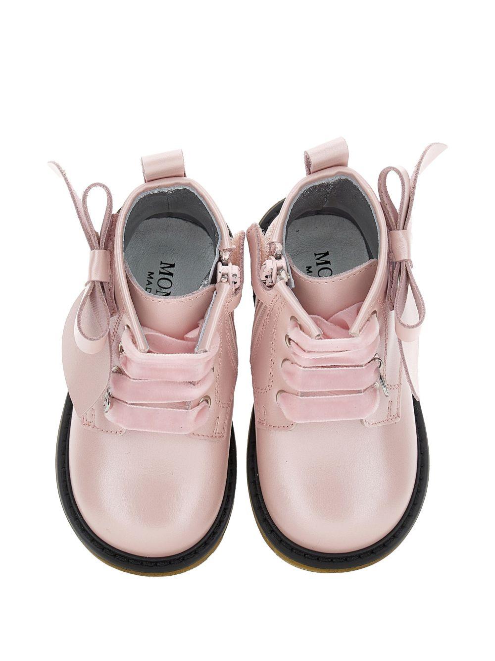 Stivali per bambina Monnalisa Kids rosa con dettaglio fiocco sui lati 83H009 8777 094F MONNALISA KIDS