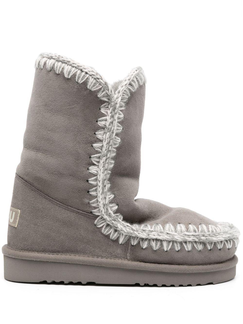 Stivali Eskimo Bold per bambina Mou Kids grigi con pelle scamosciata FW101000A NGRY MOU KIDS
