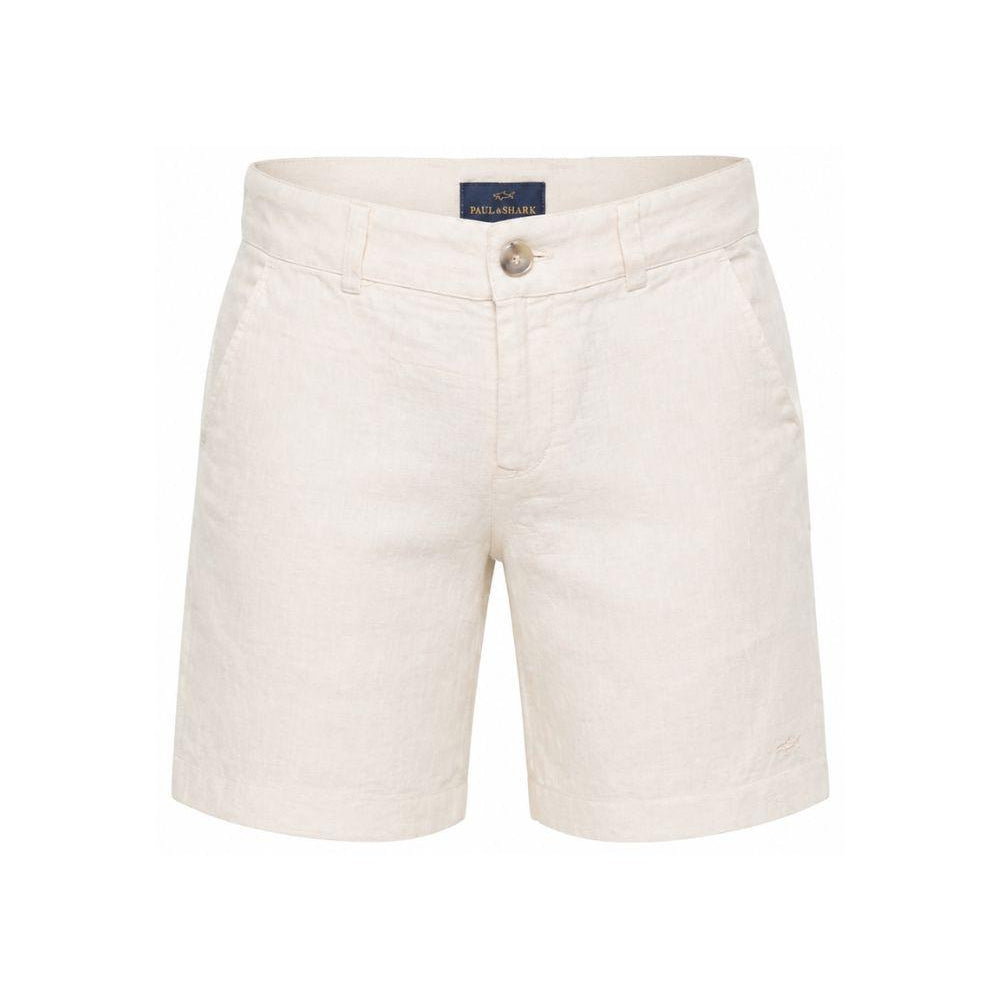 Shorts per bambino Paul & Shark Junior beige con bottoni WUQ001LUC01 20170 PAUL & SHARK KIDS
