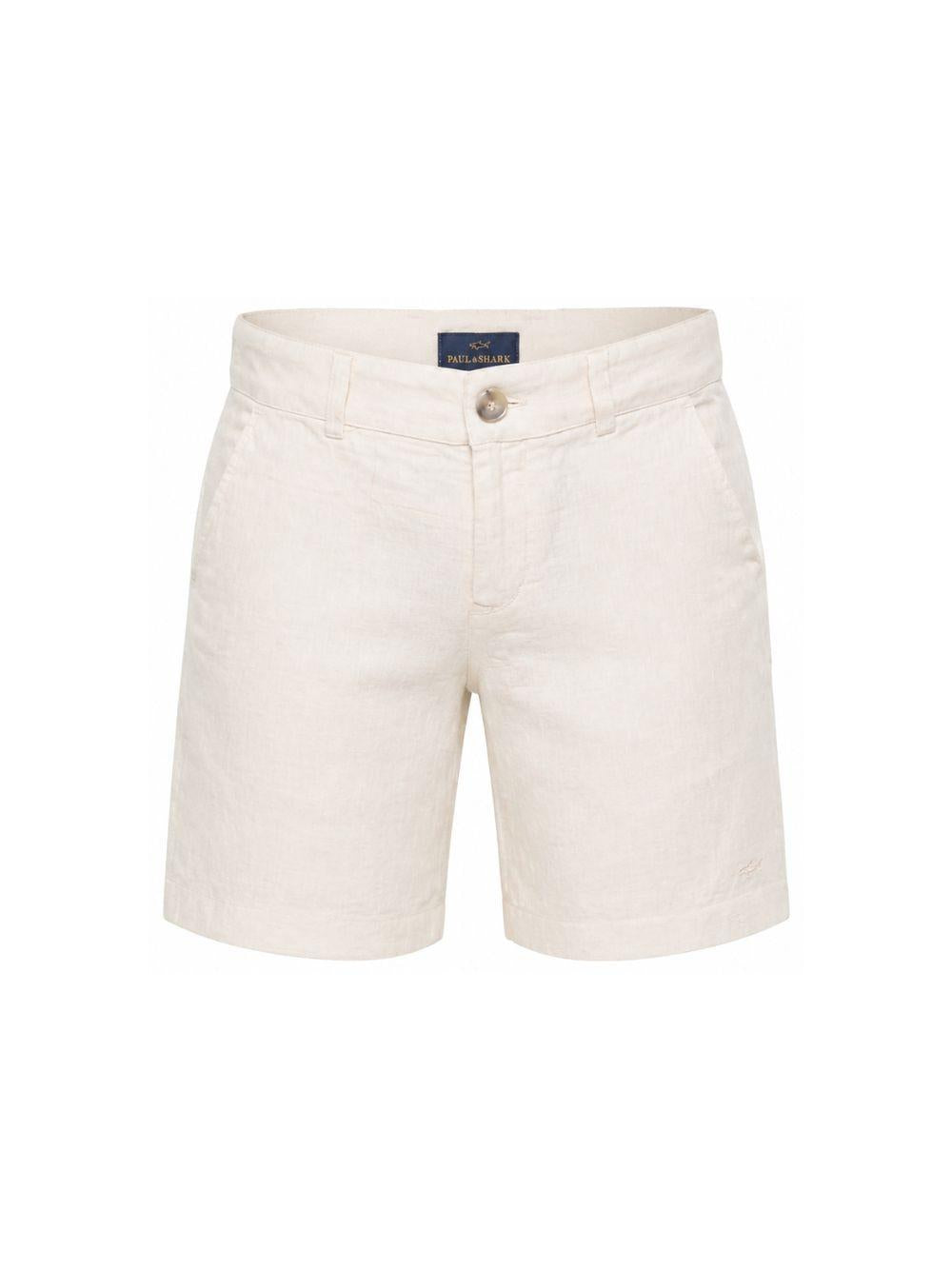 Shorts per bambino Paul & Shark Junior beige con bottoni WUQ001LUC01 20170 PAUL & SHARK KIDS