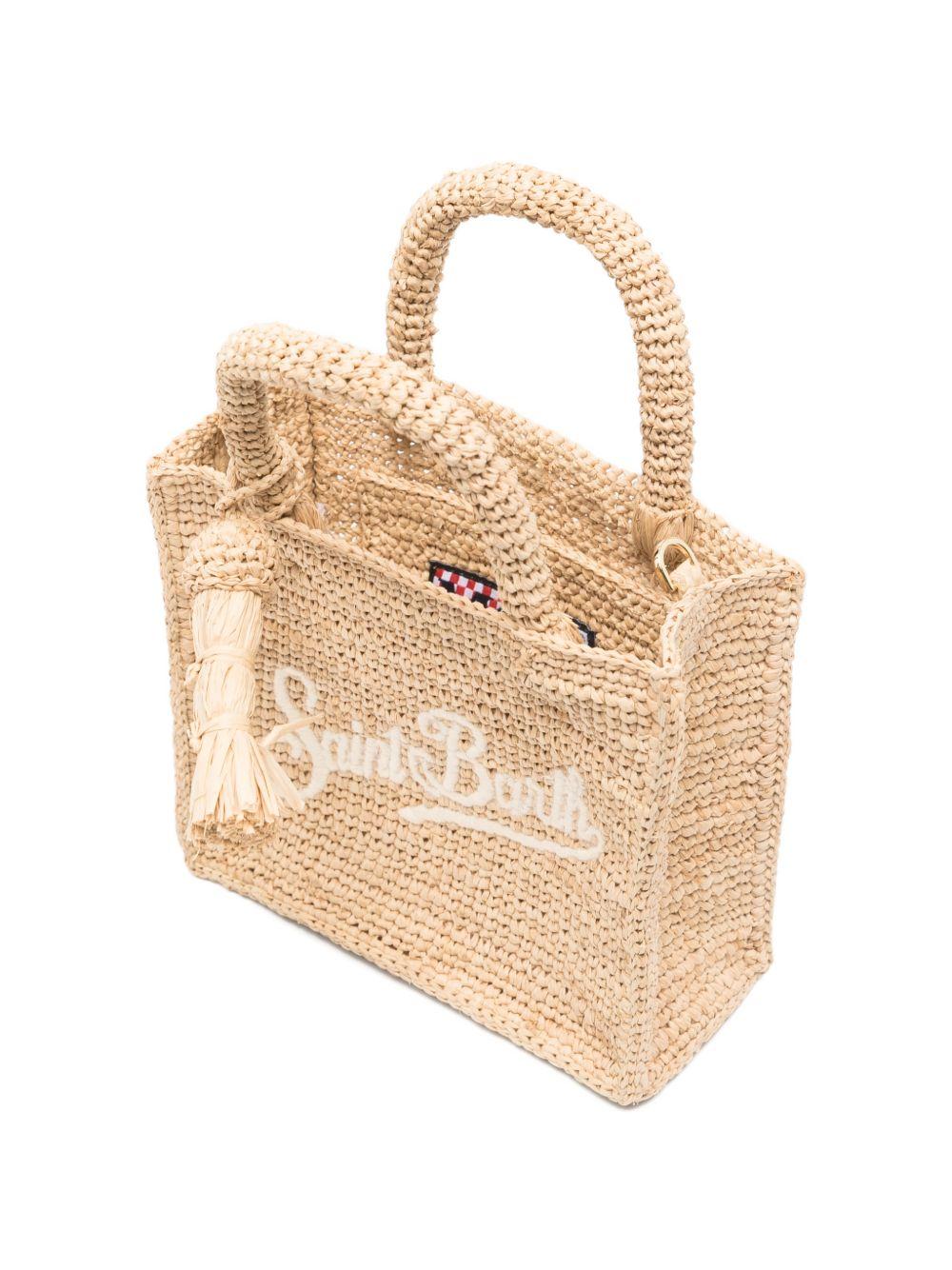 Borsa tote Vanity mini MC2 Saint Barth beige con dettaglio nappina VAMI004 00222L MC2 ST. BARTH KIDS
