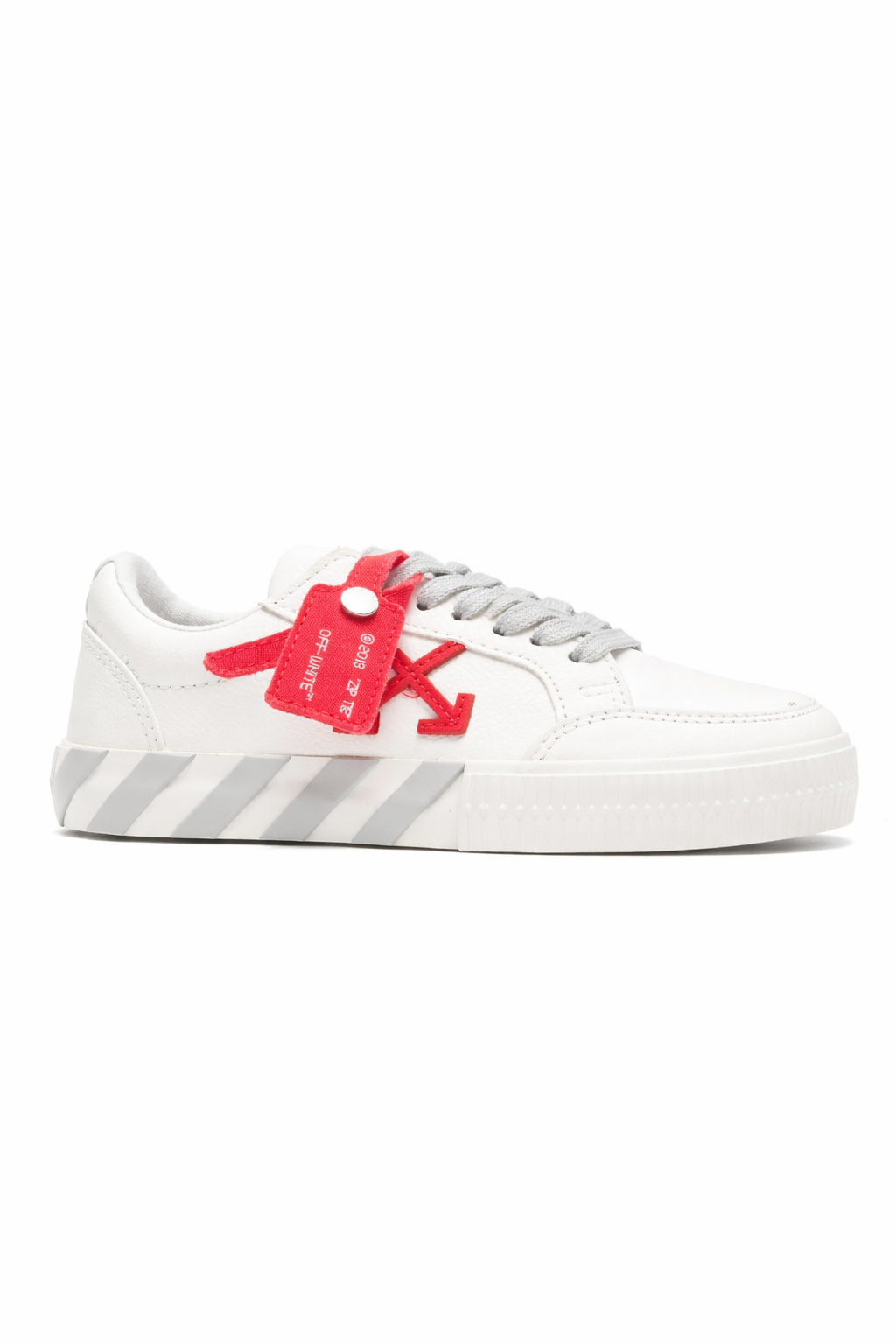 Sneakers per bambino Off White Kids bianche con dettagli grigi OBIA003S26LEA001 0105 OFF WHITE KIDS