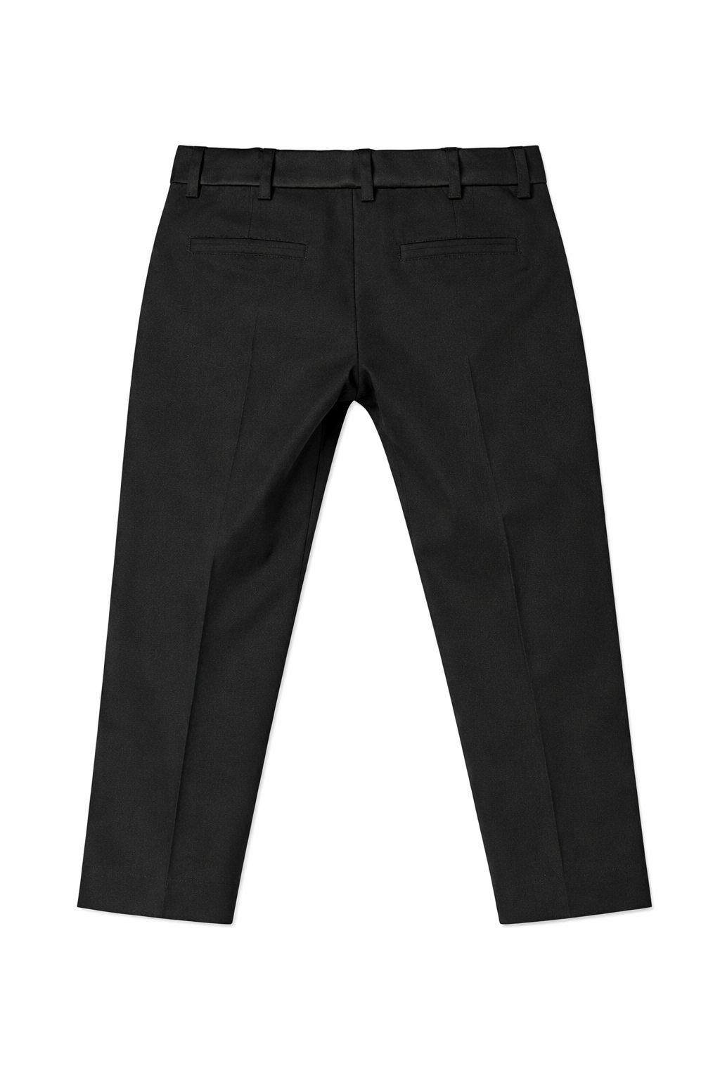 Pantaloni per bambino Balmain Kids neri con dettaglio bottone dorato BY6P70 P0484 930 BALMAIN KIDS