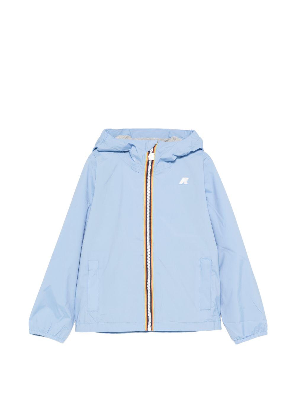 Giubbino P.Jack per bambino K-WAY Kids azzurro con tessuto fodera jersey K41335W 356 K-WAY KIDS