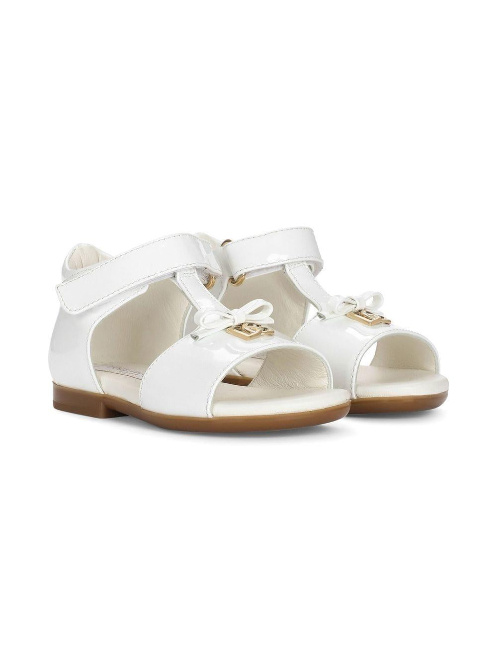 Sandali con placca logo D20082 A1328 87682 DOLCE & GABBANA KIDS