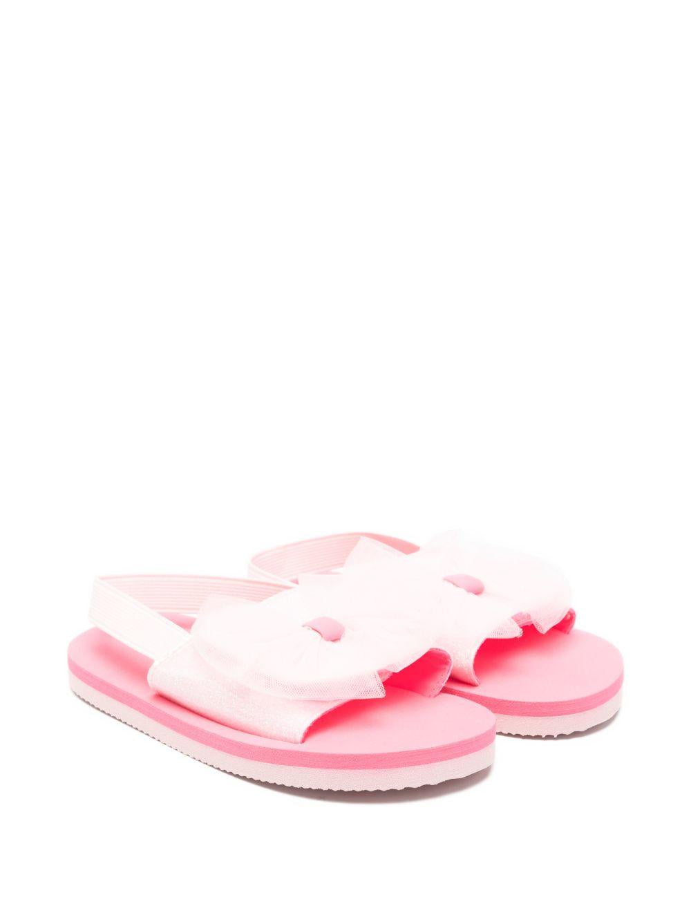 Ciabatte per bambina Billieblush rosa con applicazione fiocco sul davanti U22007 44L BILLIEBLUSH KIDS