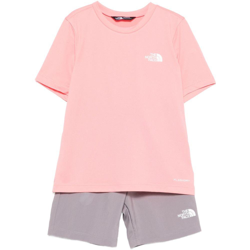 Completo per bambina The North Face Kids rosa con dettaglio logo NF0A8FYS MAO1 THE NORTH FACE KIDS