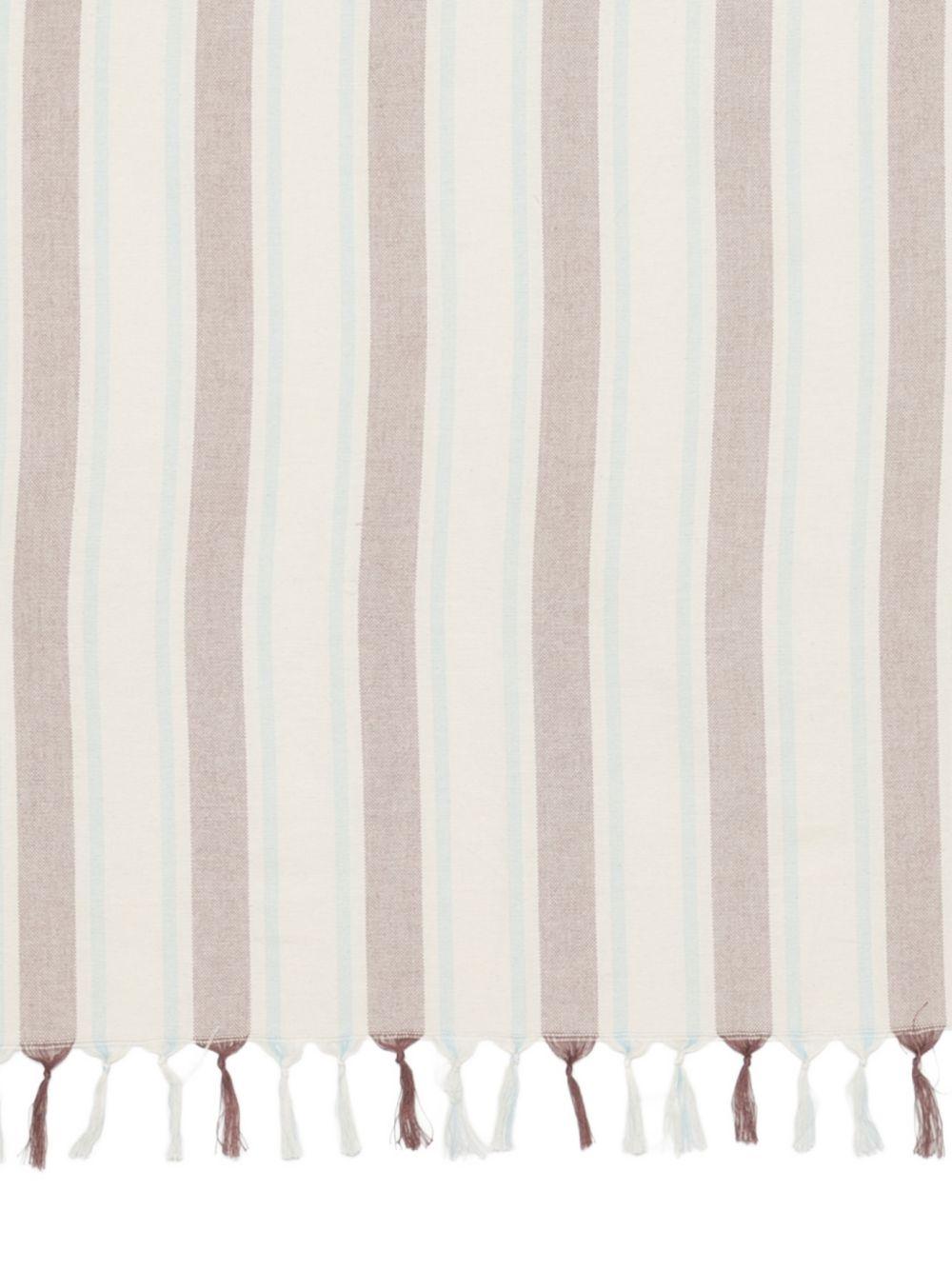 Telo mare MC2 Saint Barth beige con motivo a righe FOUL002 02597L MC2 ST. BARTH KIDS