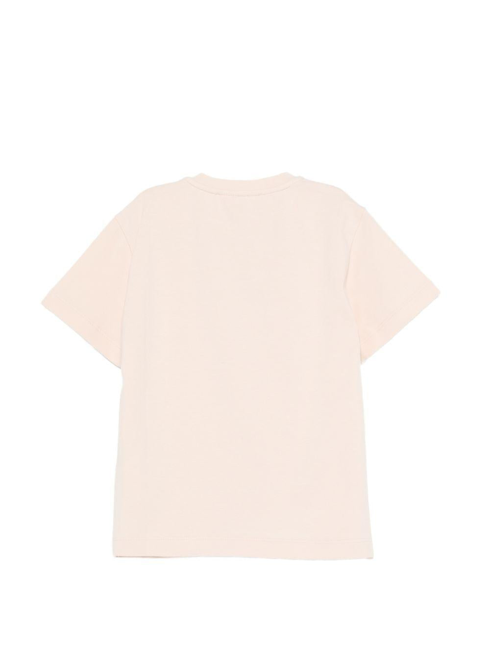 T-shirt per bambina Elisabetta Franchi La Mia Bambina rosa con dettaglio logo EFTS2610JE006 C125 ElISABETTA FRANCHI
