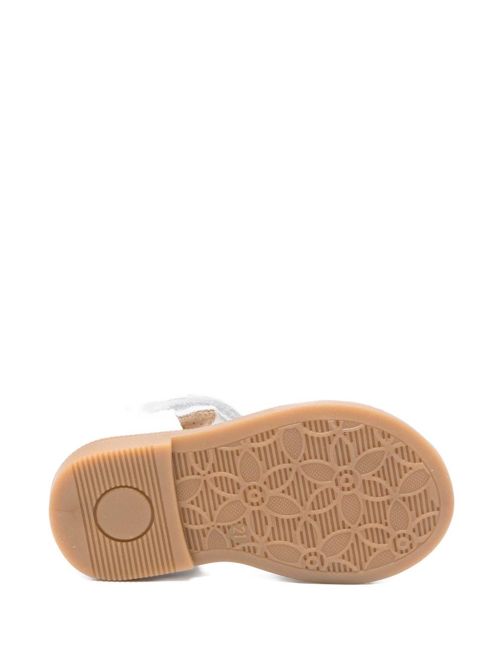 Sandali per bambina Florens bianchi con dettaglio intrecciato E0730 10B BIANCO FLORENS KIDS