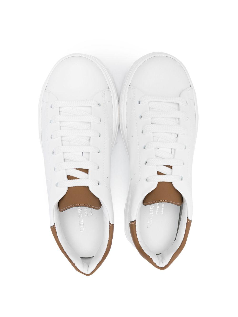 Sneakers per bambino Colorichiari bianco con decorazione con tallone a contrasto MJ9576824498 1028 COLORICHIARI