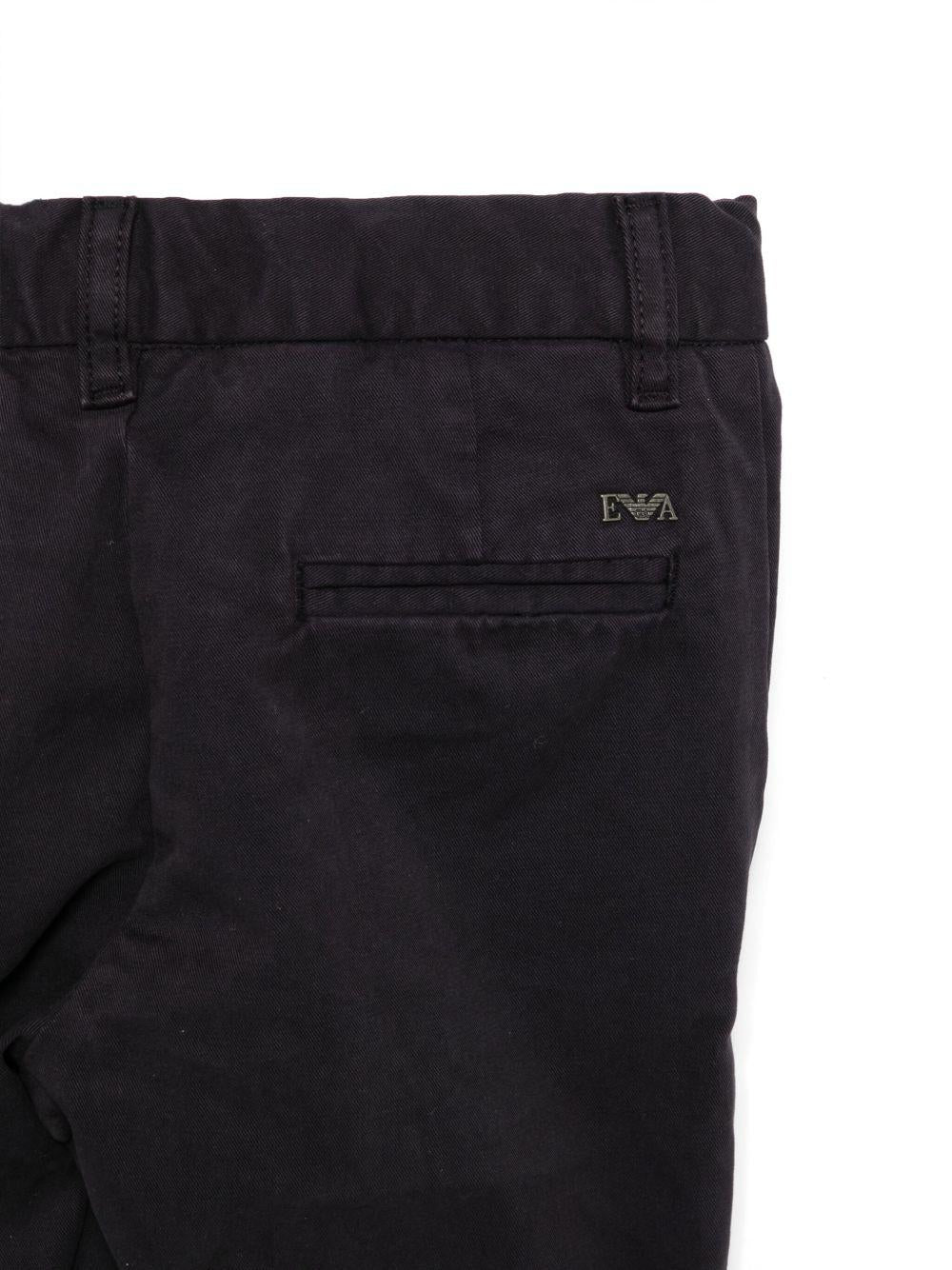 Pantaloni per bambino Emporio Armani Kids blu con taglio dritto 8N4P60 4N6YZ 0920 EMPORIO ARMANI KIDS