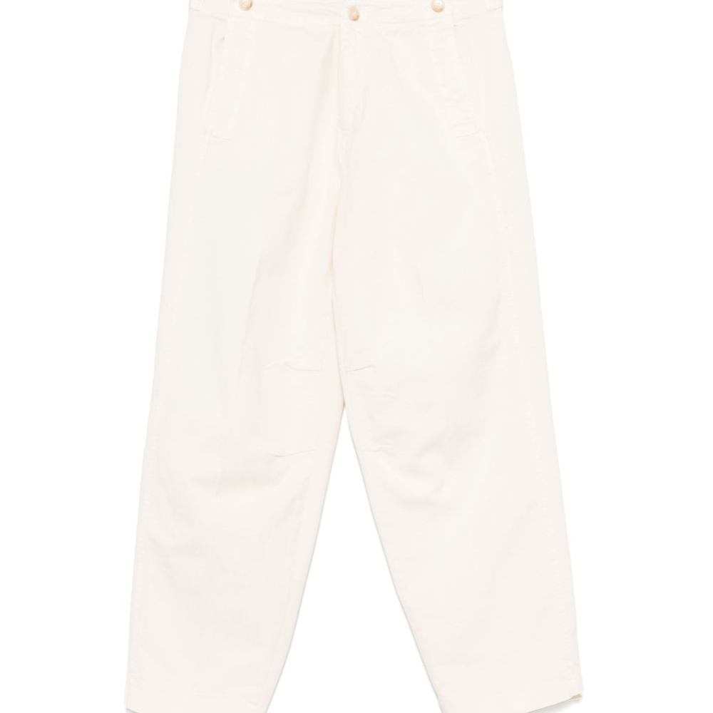 Pantaloni per donna Merci bianco in gabardine P402 OFF WHITE MERCI