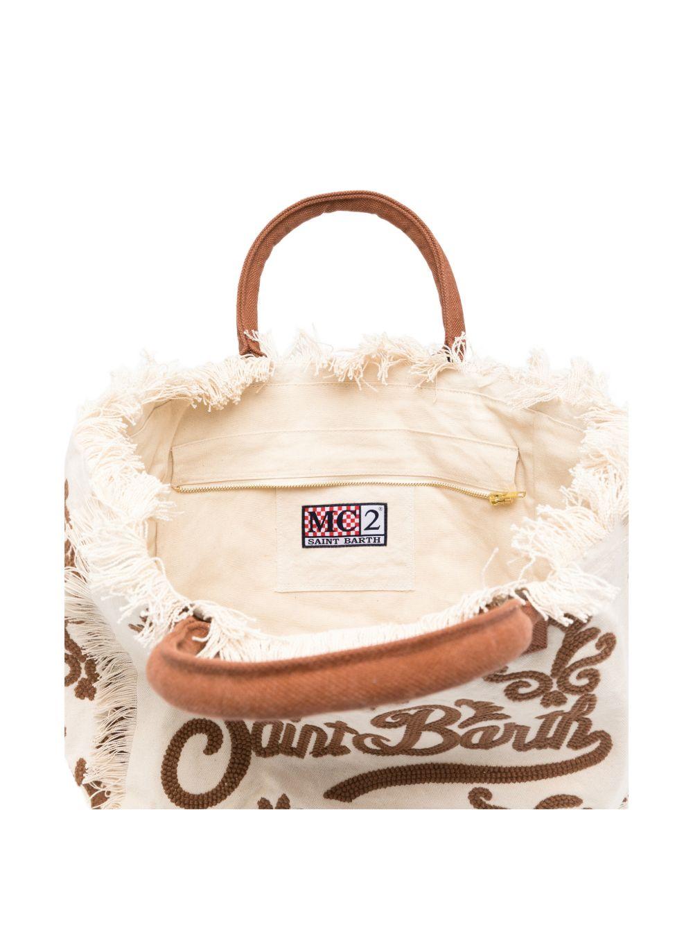 Borsa Vanity MC2 Saint Barth multicolore con ricamo lily tufting VANI024 09378L MC2 ST. BARTH KIDS