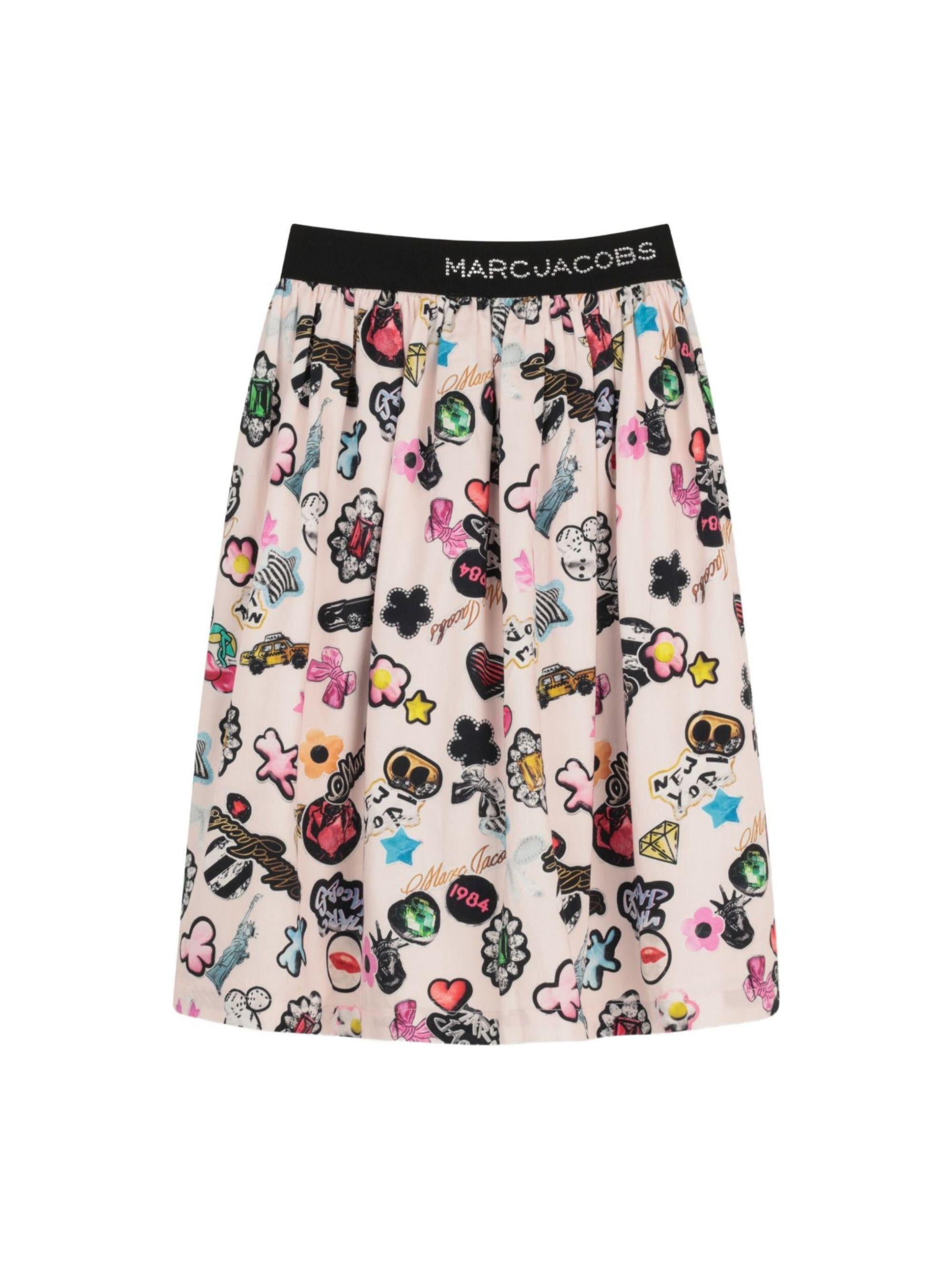 Gonna per bambina The Marc Jacobs Kids multicolore con stampa grafica W60857 470 THE MARC JACOBS KIDS