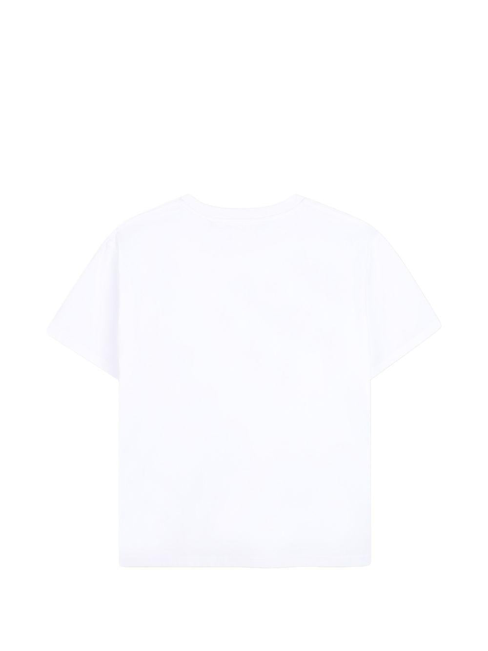 T-shirt per bambini Givenchy Kids bianca con stampa logo sul davanti H31345 10P GIVENCHY KIDS