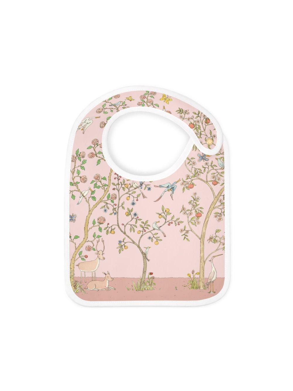 Bavaglino per neonata Atelier Choux rosa con stampa grafica BI-CS-IBP I-U ATELIER CHOUX PARIS KIDS
