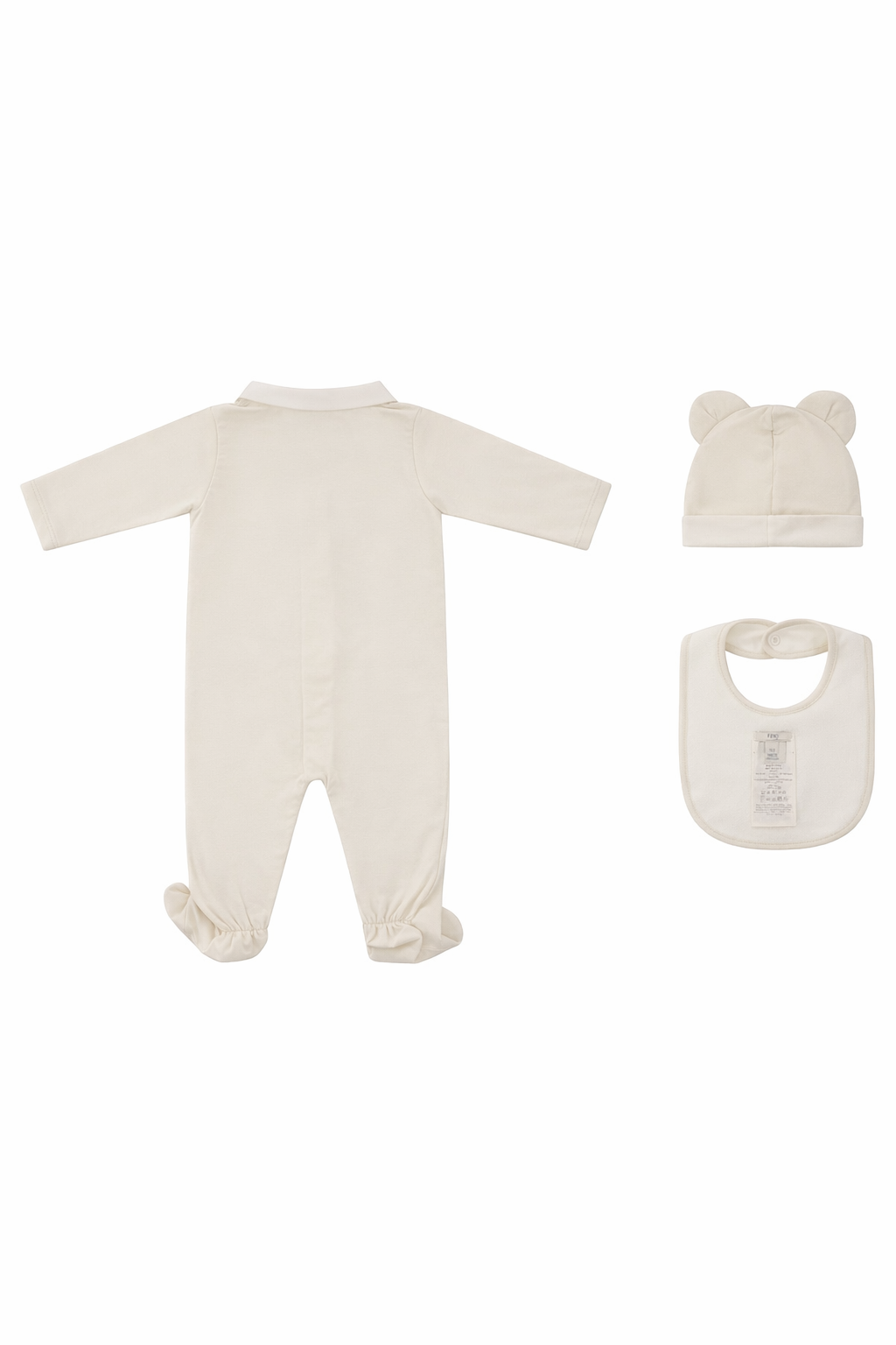 Set neonati Fendi Kids beige con ricamo FF BUK119 ST8 F19J5 FENDI KIDS