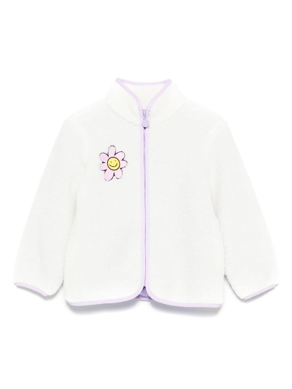 Giacca per bambina Stella McCartney Kids bianco con ricamo TX2A07 Z0506 101 STELLA McCARTNEY KIDS