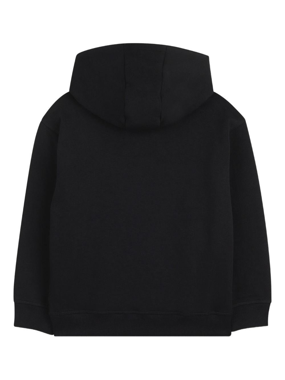 Felpa per bambino Hugo Kids nera con logo sul davanti G01007 09B Hugo KIDS