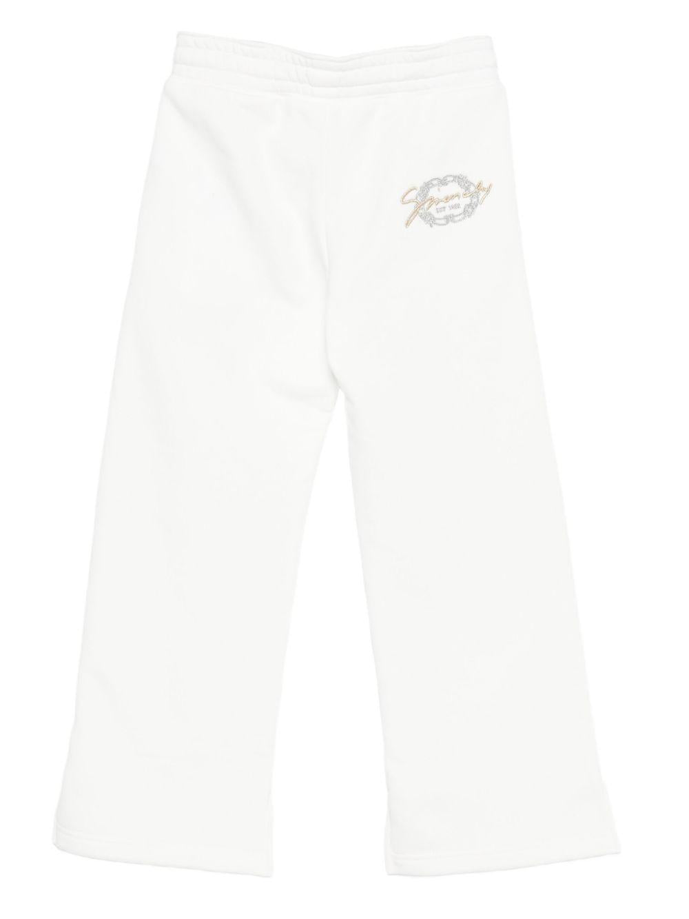 Pantaloni sportivi per bambina Givenchy Kids bianchi con coulisse H30978 117 GIVENCHY KIDS