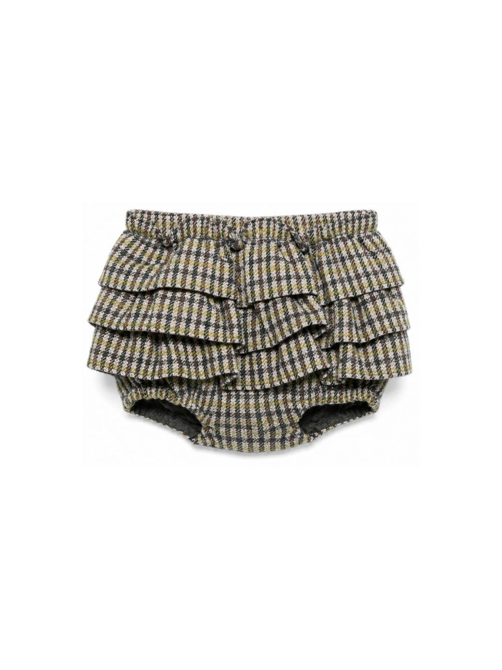 Shorts per neonata Douuod Kids multicolore con motivo a quadri DZ7011 E0251 114GL DOUUOD KIDS