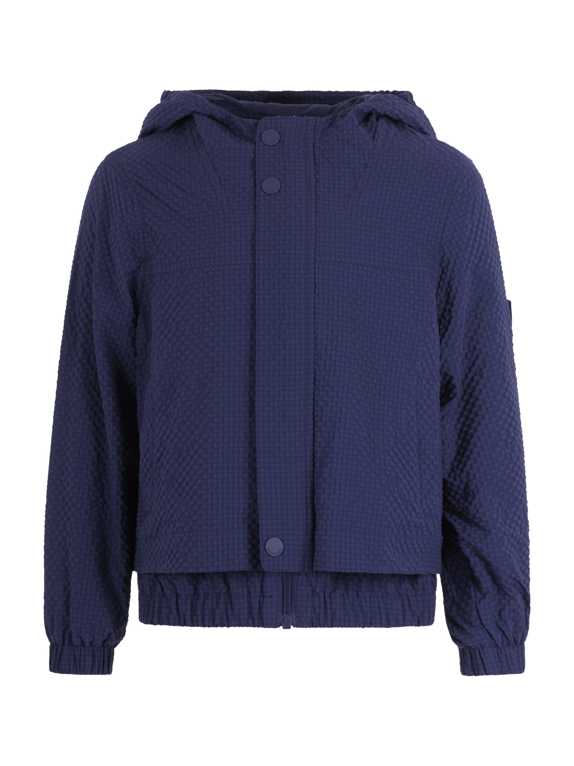 Giacca per bambino Bonpoint blu con cappuccio C06BOUW00001 073 BONPOINT KIDS