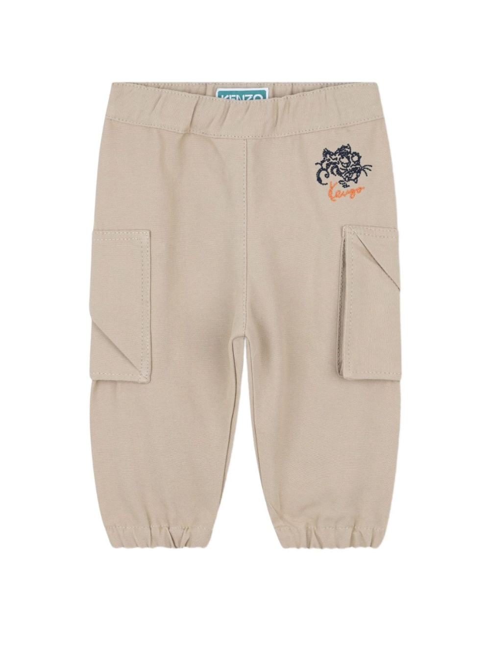 Cargo per neonato Kenzo Kids beige con logo ricamato K61288 249 KENZO KIDS