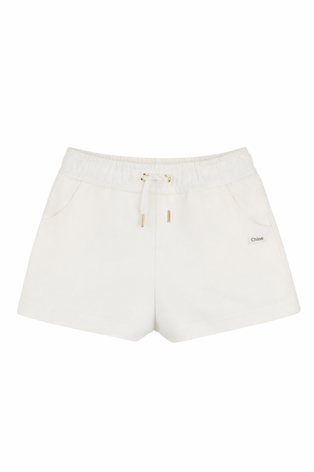 Shorts per bambina Chloé Kids bianco con coulisse C20846 117 CHLOE' KIDS