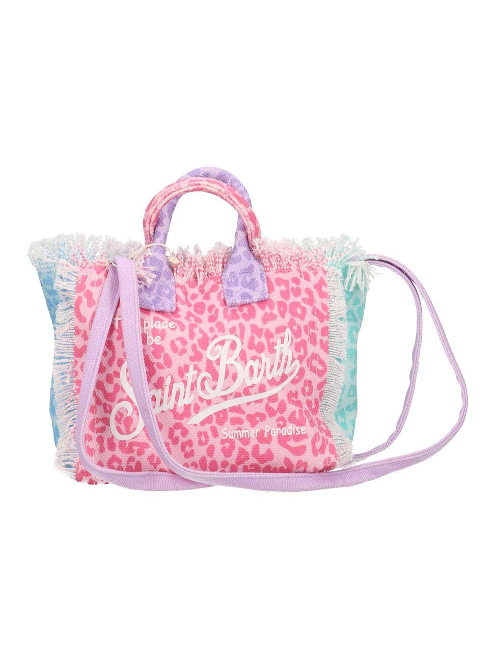 Borsa Vanity Mini MC2 Saint Barth multicolore con stampa grafica animalier VAMI001 03447L MC2 ST. BARTH KIDS