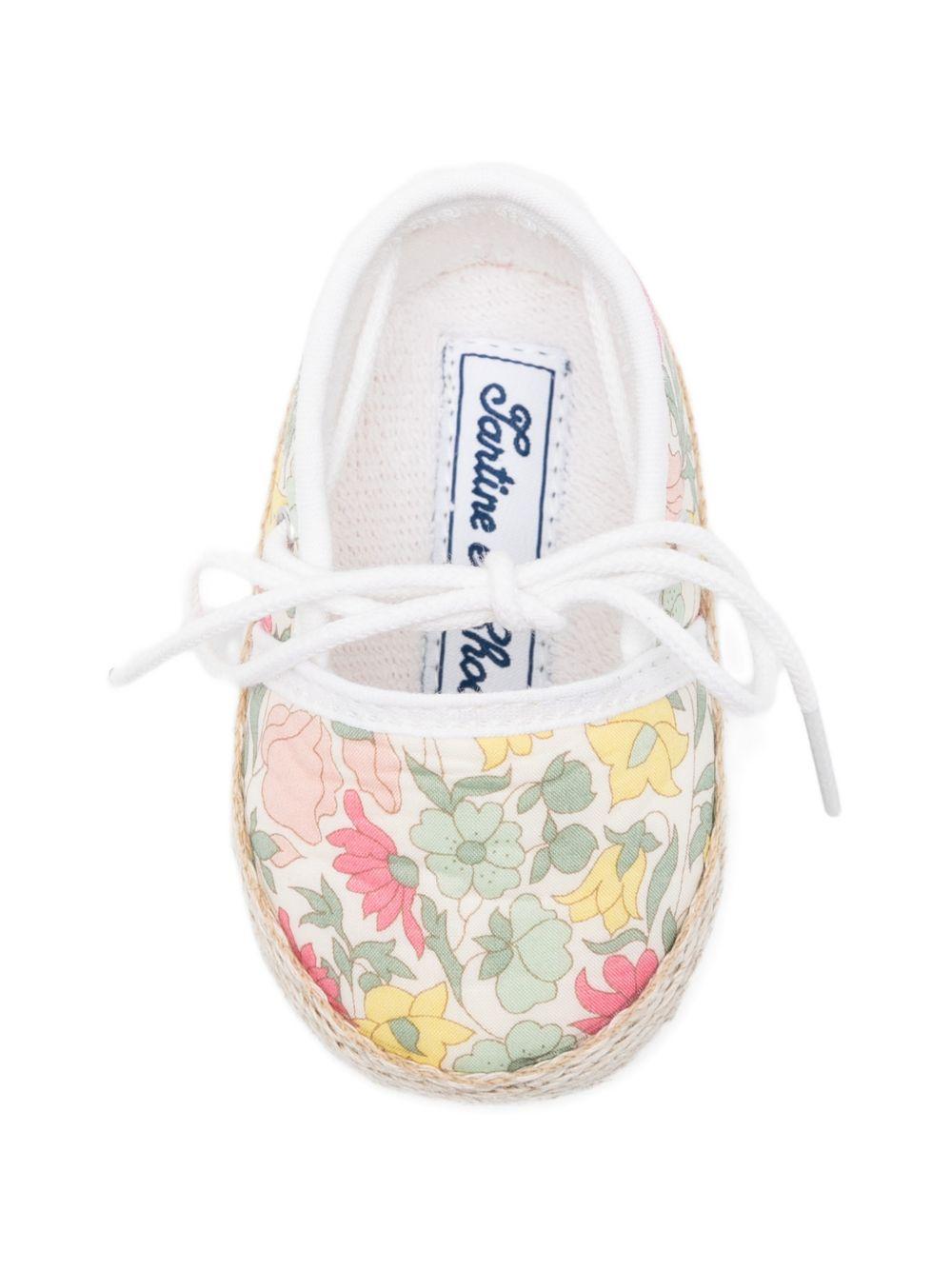 Ballerine per neonata Tartine & Chocolat multicolroe con stampa a fiori CC80041 70 TArtine & Chocolat KIDS