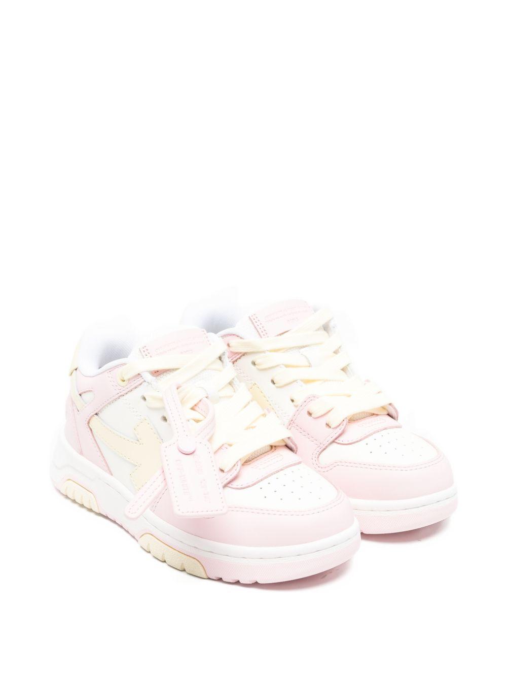 Sneakers per bambina Off-White Kids Out Of Office bianche con motivo Arrows OGIA007S26LEA001 3C19 OFF WHITE KIDS