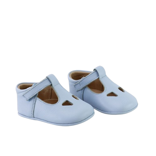 Scarpe primi passi per neonati Eli1957 azzurre con design traforato 0375AL CELESTE Eli Kids