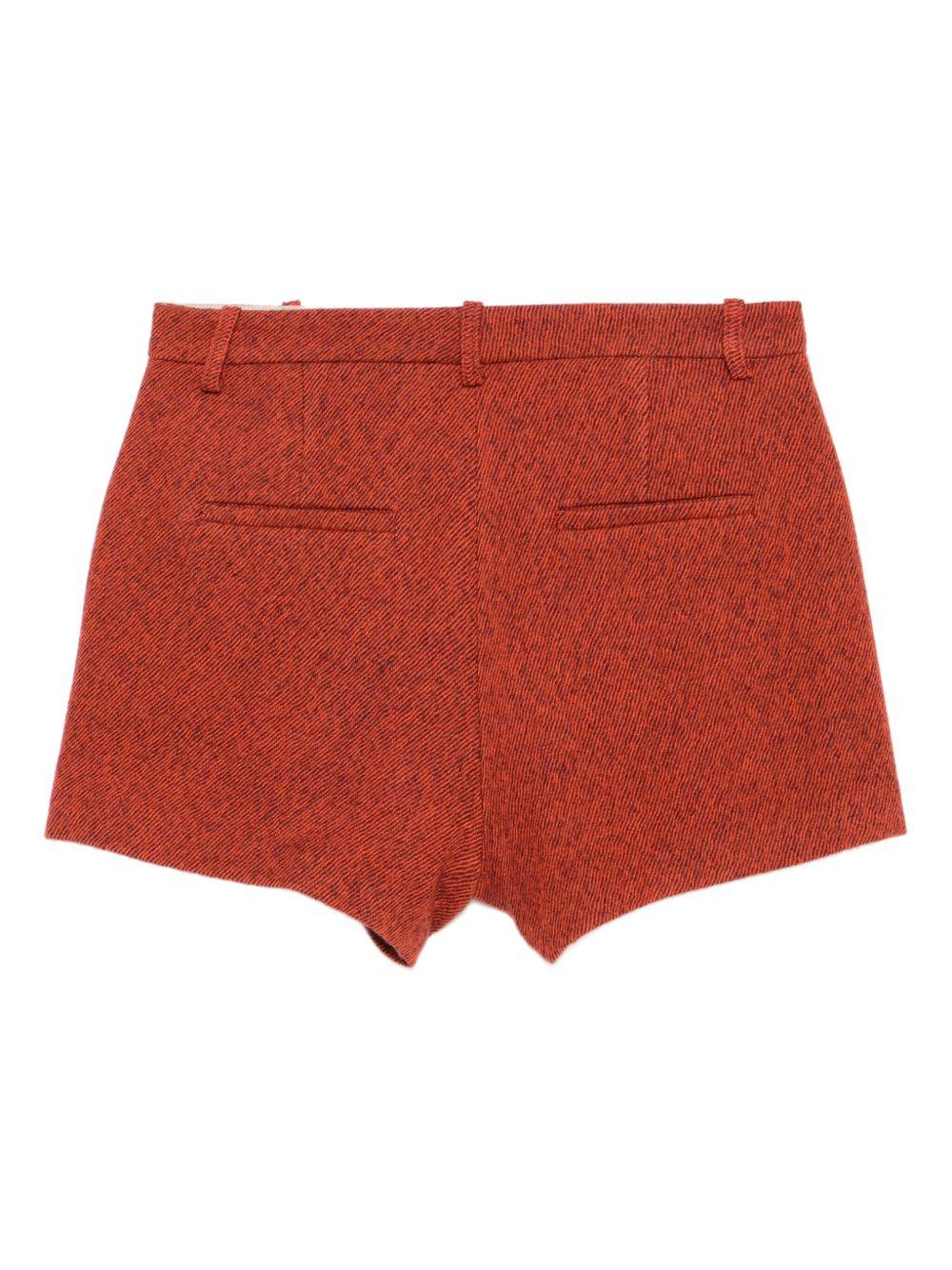 Shorts per donna ALYSI arancioni con patta e bottoni 165111 A5025 ORG ALYSI