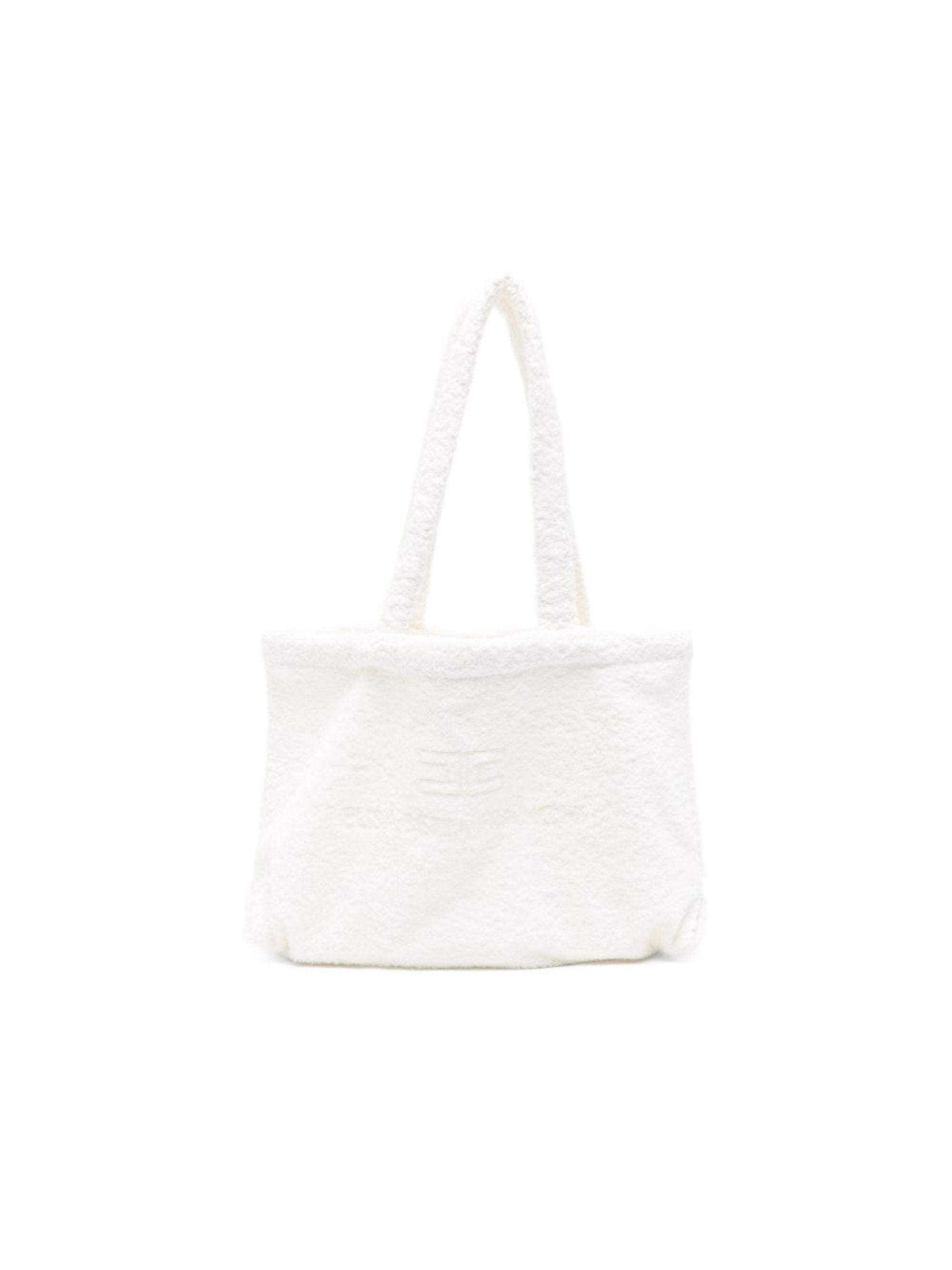 Borsa a spalla per bambina Elisabetta Franchi La Mia Bambina bianca con logo ricamato EFBO1170SP003 0004 ElISABETTA FRANCHI KIDS