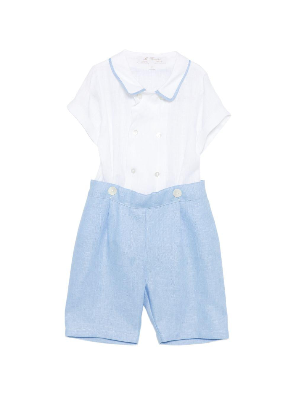 Tutina per neonato Mariella Ferrari multicolore con colletto a punta PLF6 AZZURRO MARIELLA FERRARI KIDS