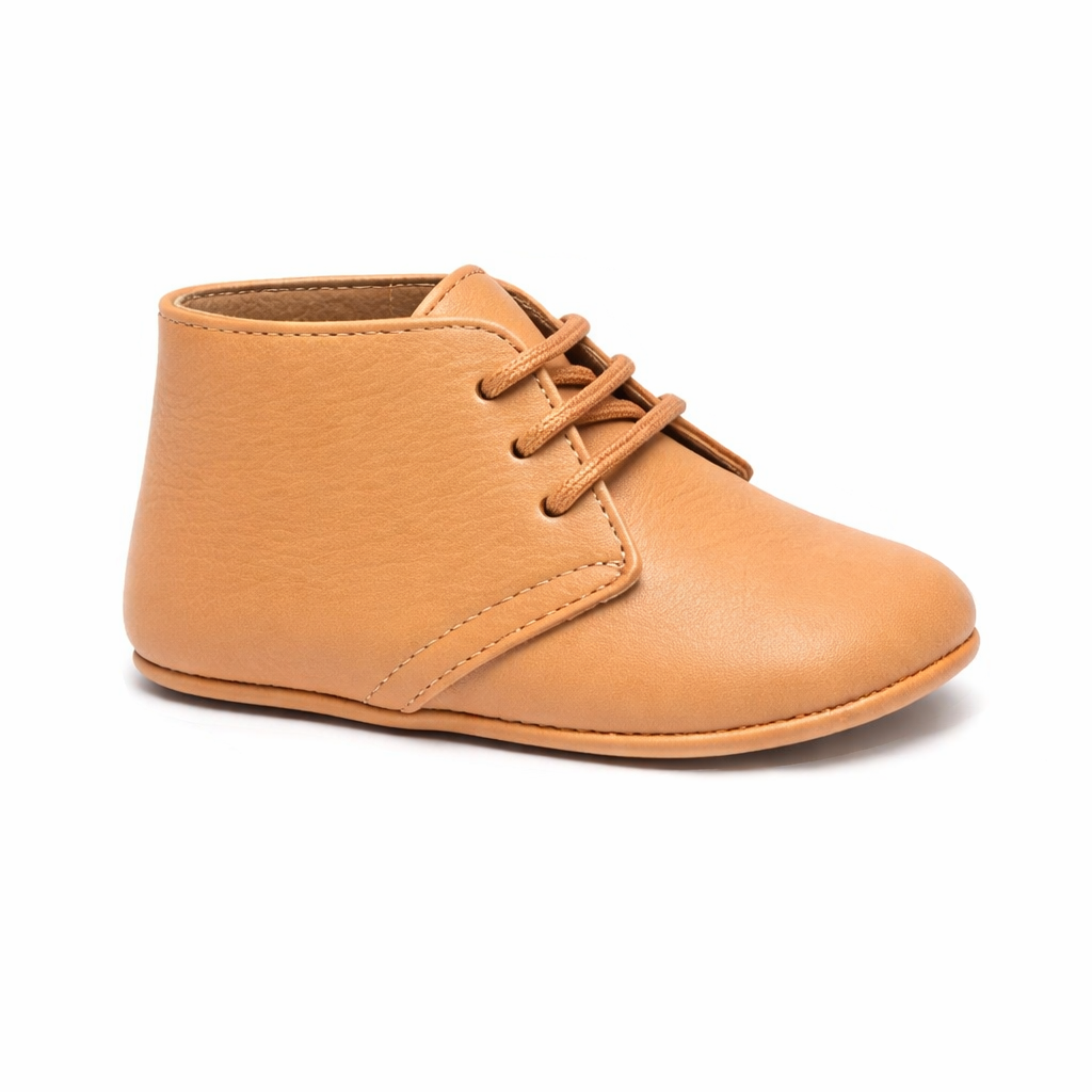 Stivali primi passi per neonato Eli1957 marrone in pelle stringati 11013AF HONEY Eli Kids