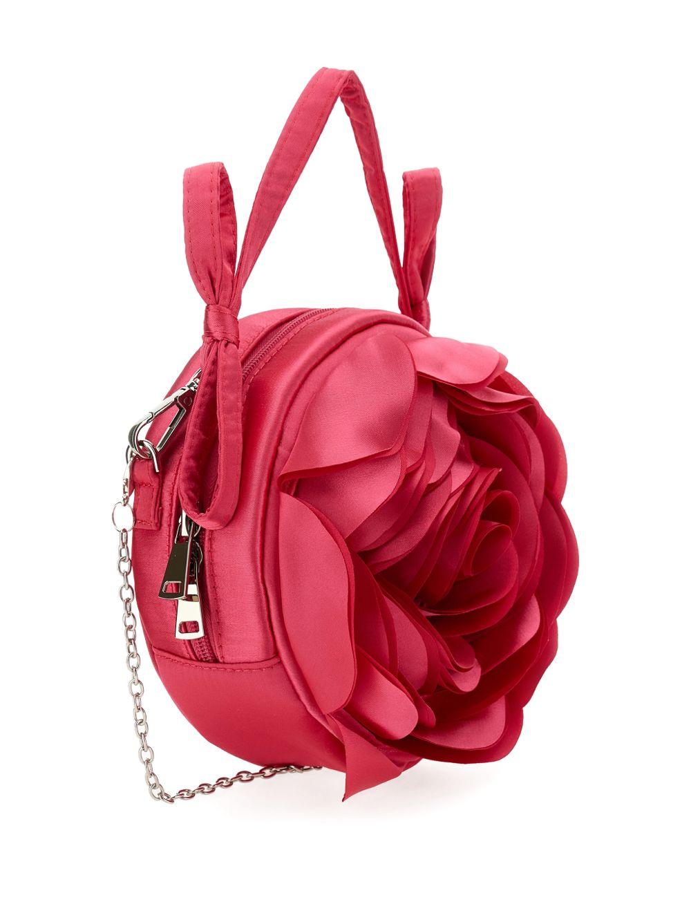 Borsa a spalla per bambina Monnalisa rossa con design a forma di rosa 19G011 7066 0095 MONNALISA KIDS