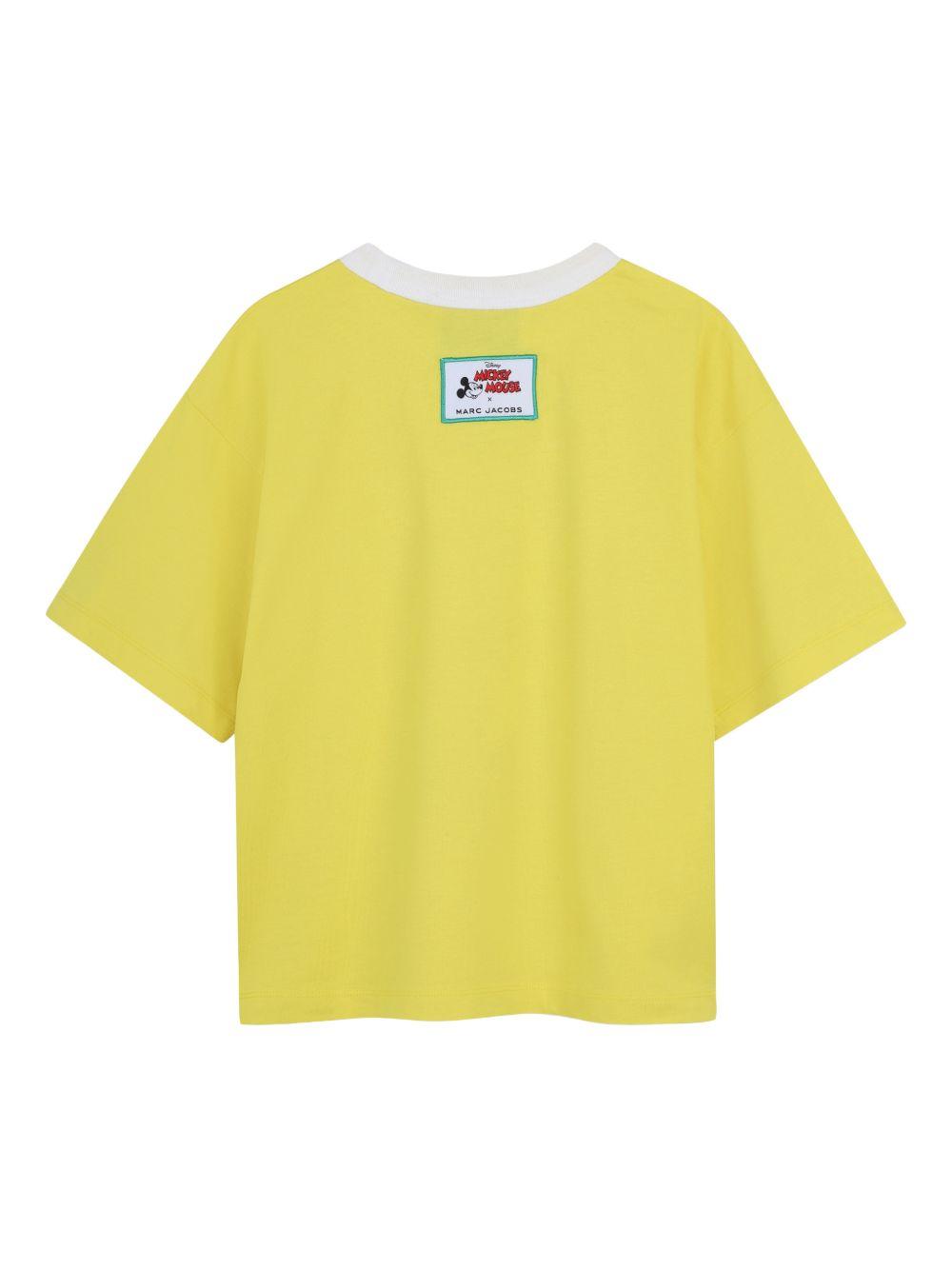 T-shirt per bambino The Marc Jacobs Kids x Disney gialla con stampa Mickey Mouse W60767 538 THE MARC JACOBS KIDS