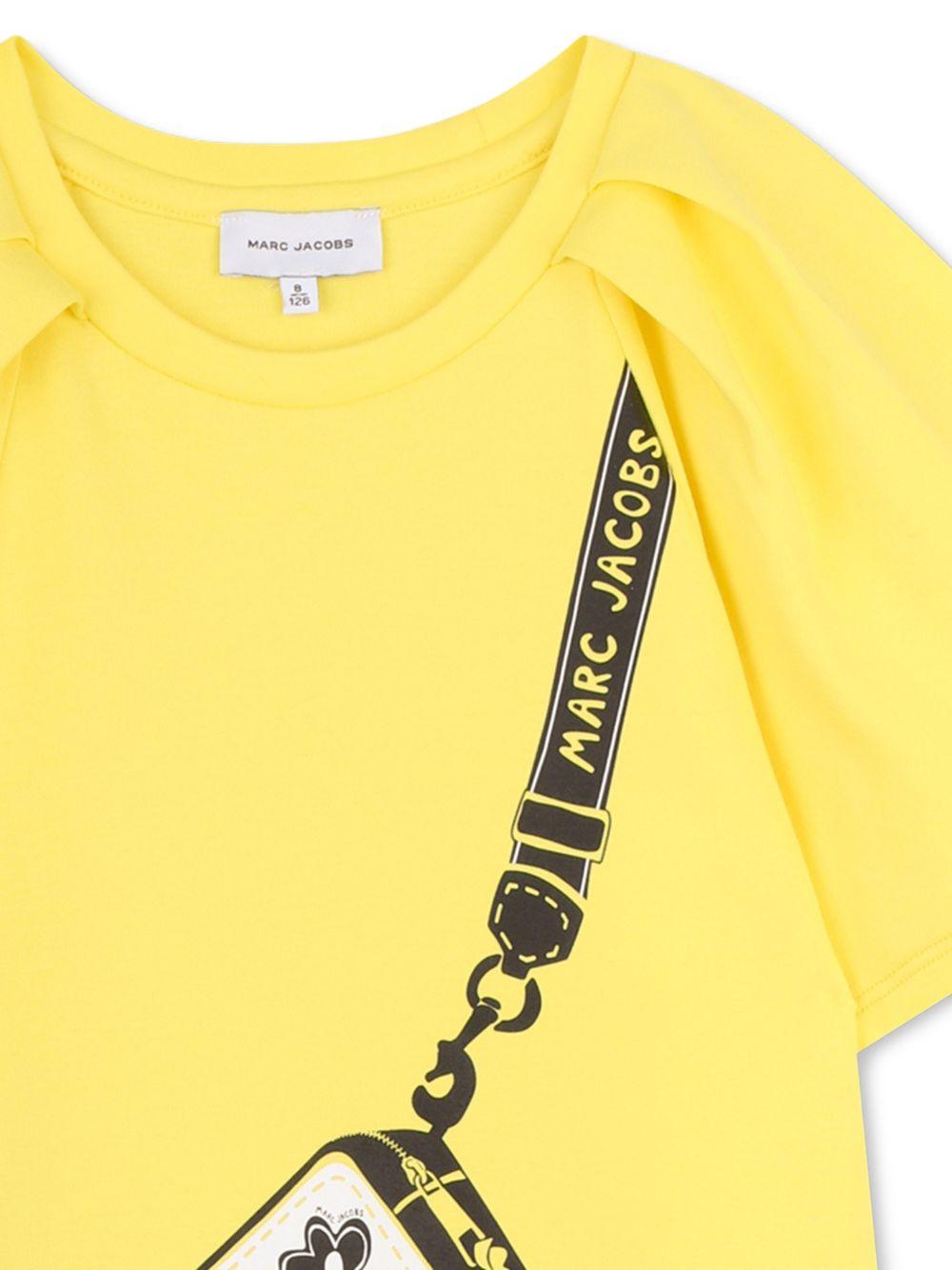 Abito per bambina The Marc Jacobs Kids giallo con stampa grafica W60717 538 THE MARC JACOBS KIDS